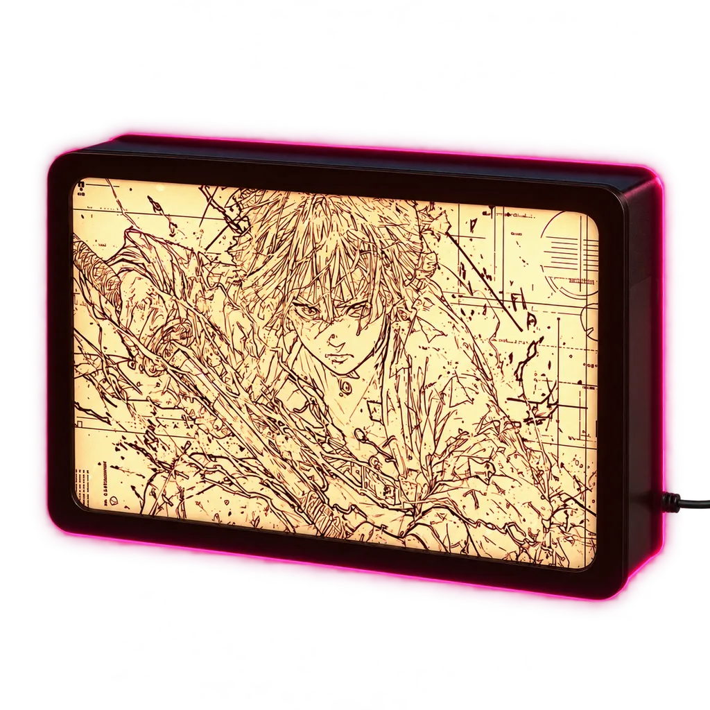 Glowing printed magic light box