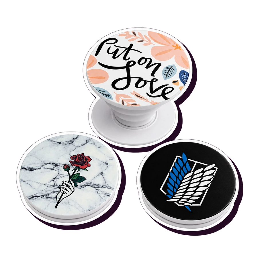 Printed pop sockets from Bunny Store