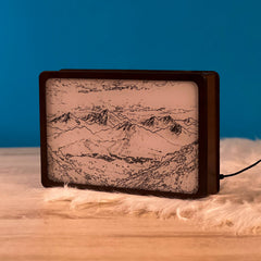 Sky Mountains Night Light Box