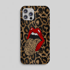 Leopard Lips Phone Case