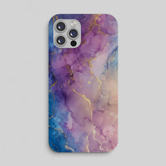 Purple Blue Marble Phone Case