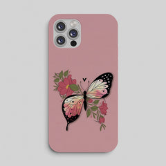 Pink Floral Butterfly Phone Case