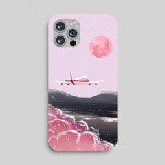 Pink Moon Flight Phone Case