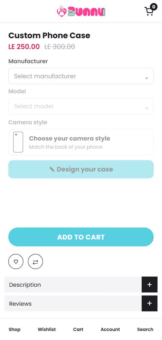 Bunny custom phone case editor demo